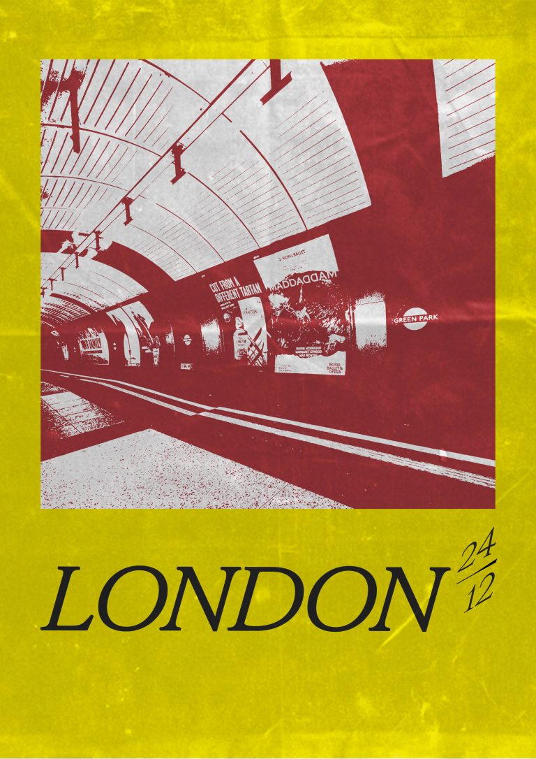 Poster Londres jaune