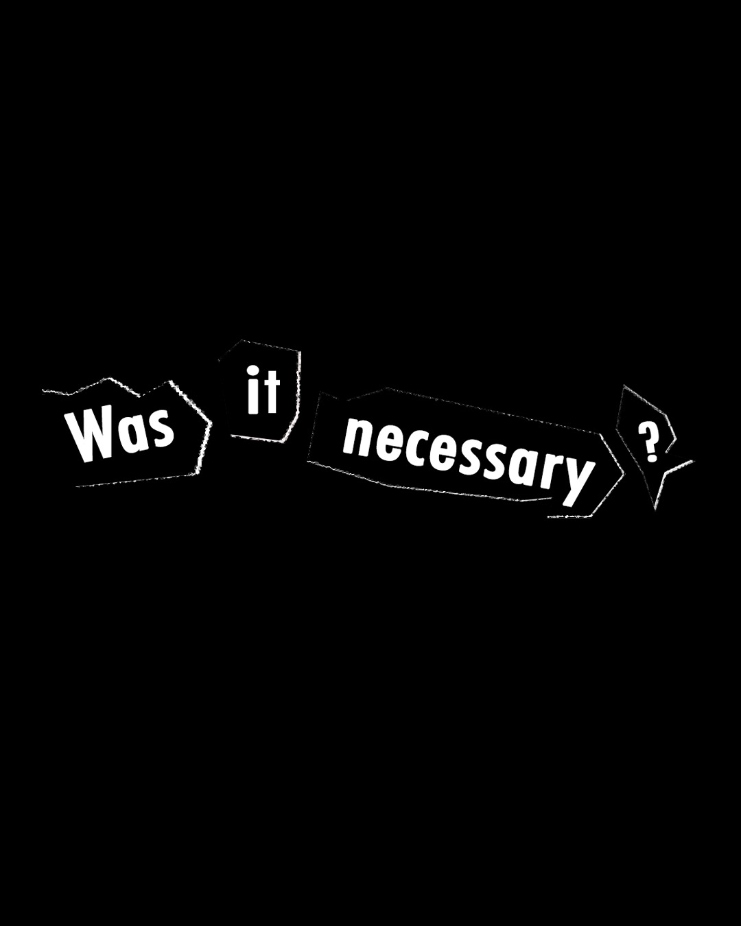 was it necessary text